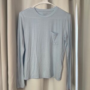 5/$25 American Eagle Outfitters Sky Blue Long Sleeve Tee